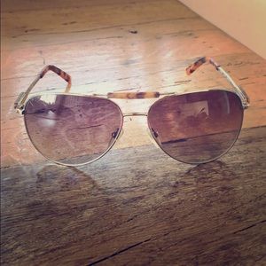 Guess Tortoiseshell Aviator Sunglasses